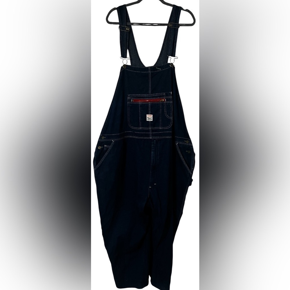 Vintage Pointer Brand High Back Bib Overalls Blue Denim USA Farm Workwear